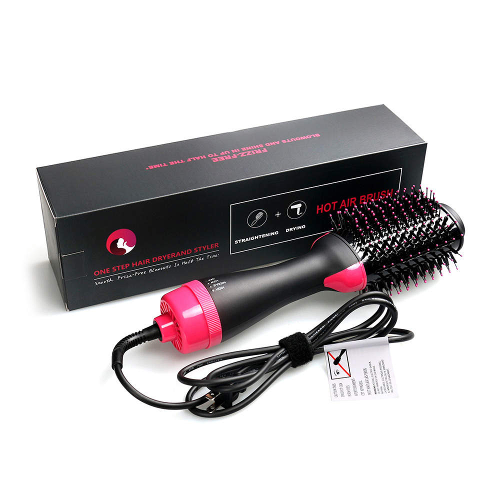 Professional Hair Dryer Brush 3 In 1 Hair Straightener Comb 1000W Electric Blow Dryer With Comb Brush Roller Styler Hair Curler